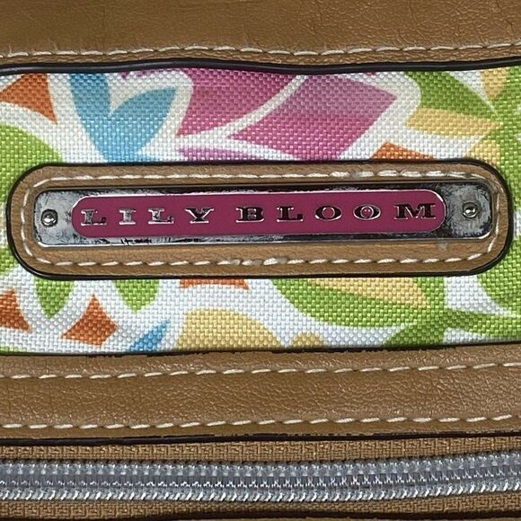 LILY BLOOM Floral Flower Burst Print CROSSBODY Purse Shoulder Bag Pink Green - Picture 2 of 6